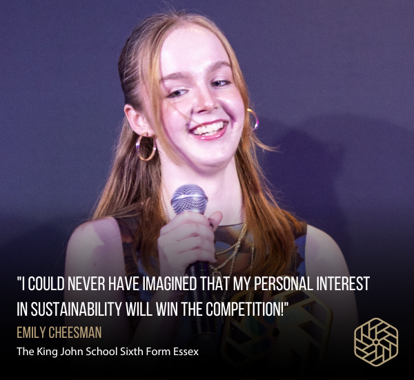 Emily - I could never have imagined that my personal interest in sustainability will win the competition!