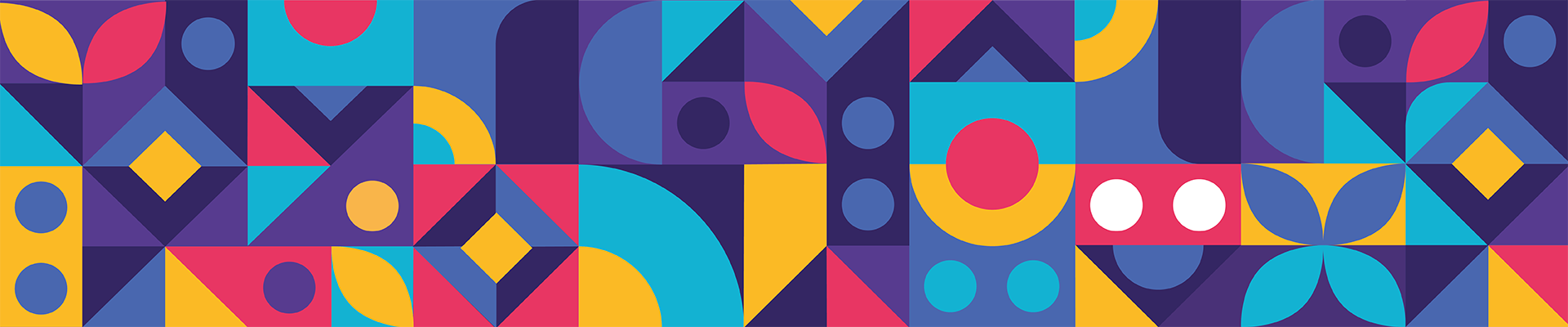 Colourful graphic with shapes 